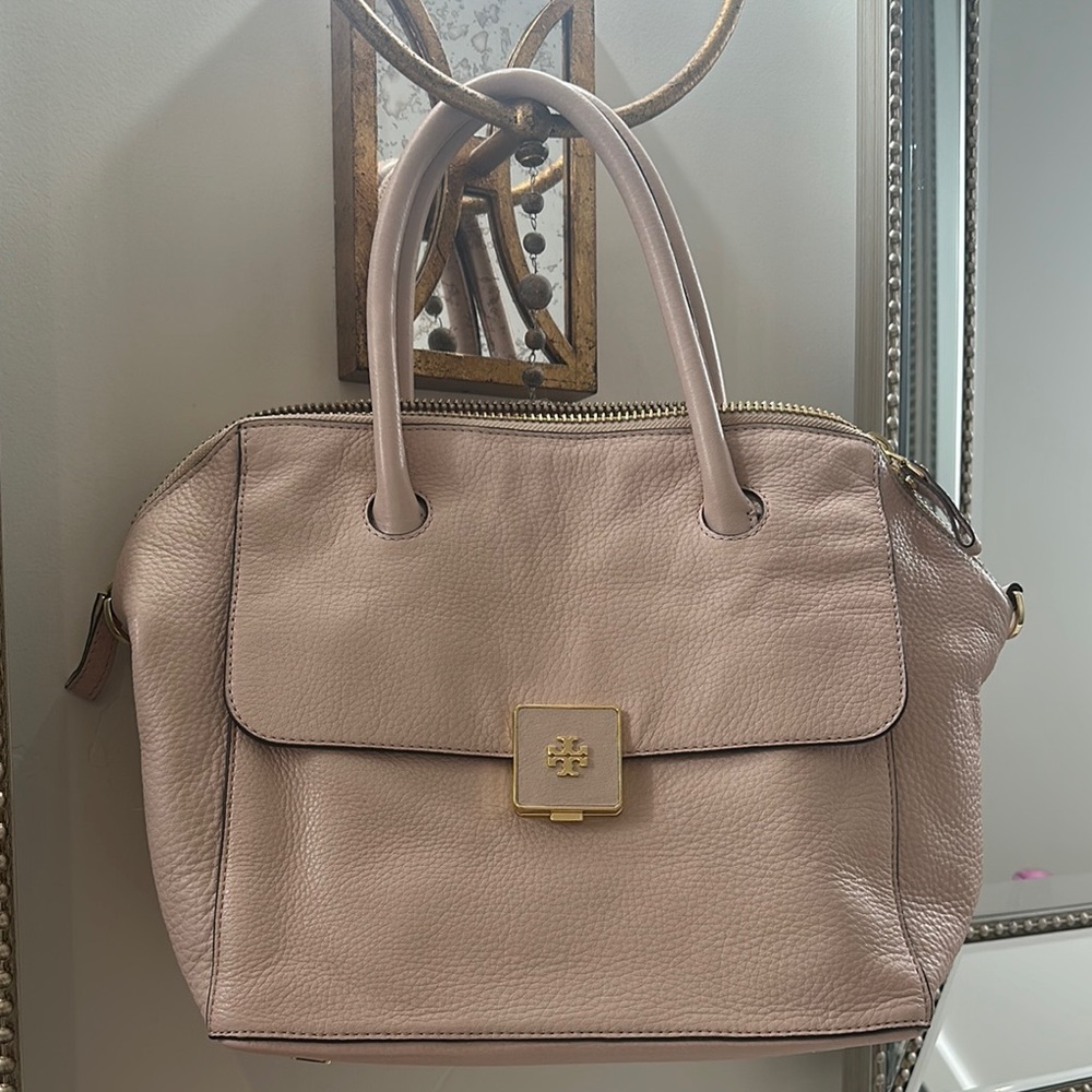 💎✨AUTHENTIC✨💎TORY BURCH 2way Shoulder Hand Bag Pink Satchel